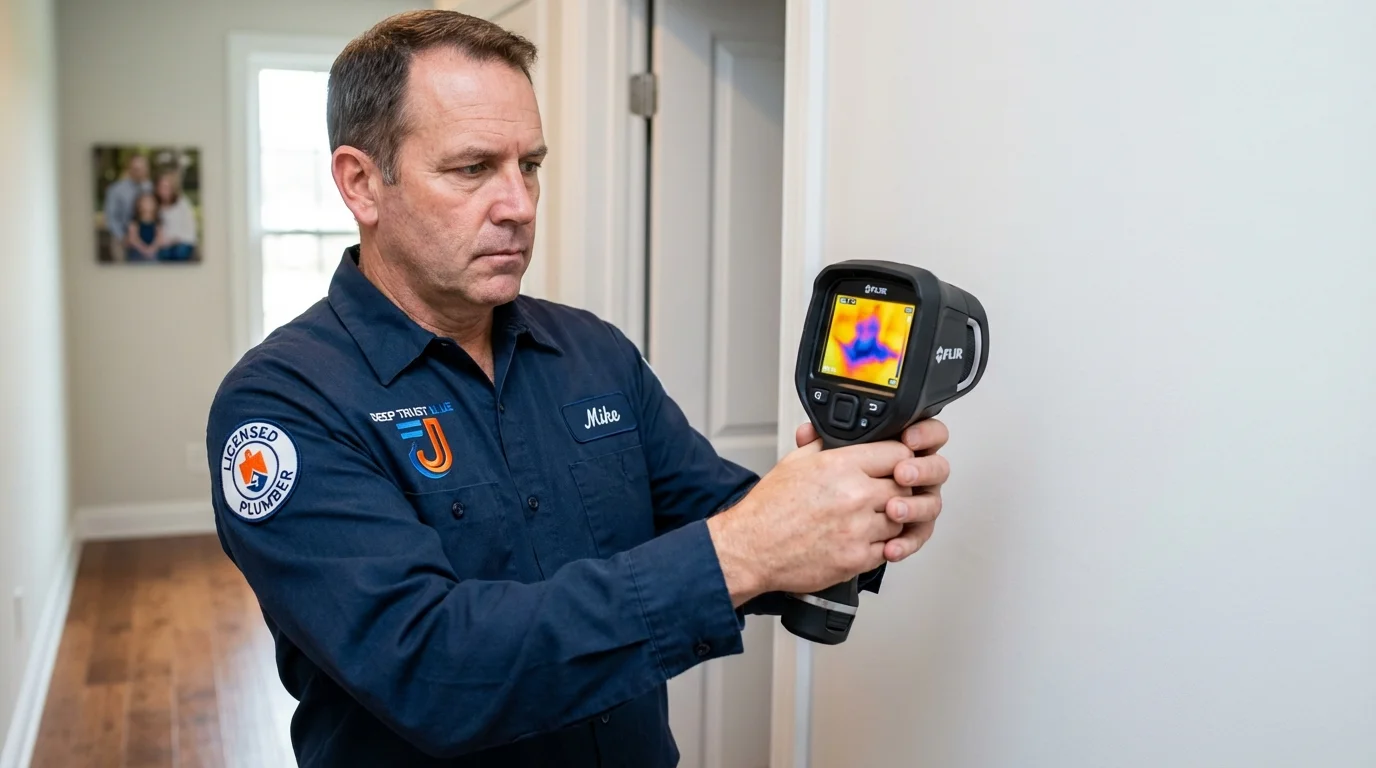 Thermal imaging leak detection by Johns Plumbing LLC in Pioneer